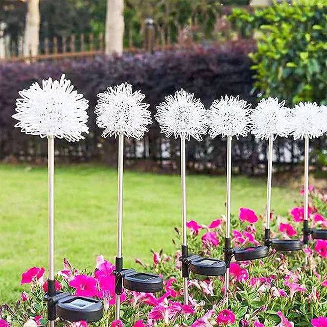 Frendorf | 2-Pack: Outdoor Solar Löwenzahn Rasenlichter