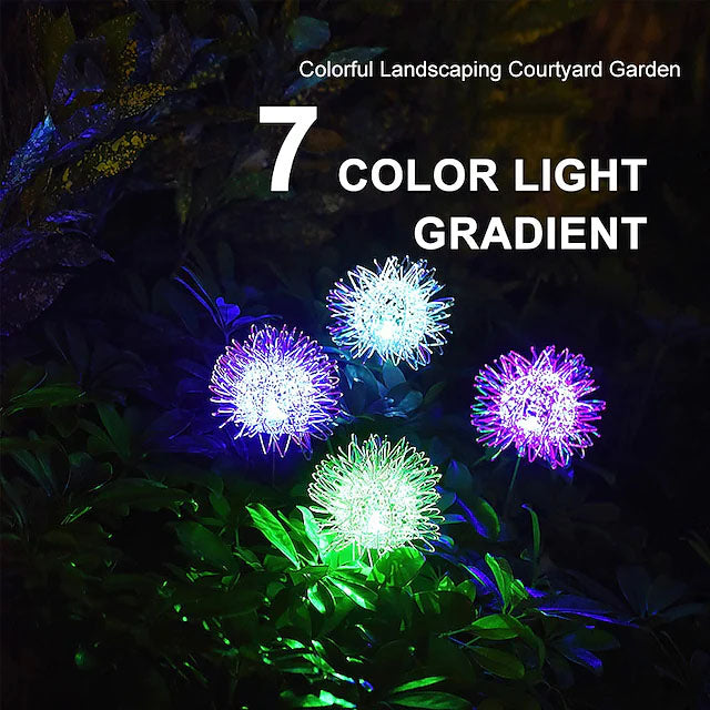 Frendorf | 2-Pack: Outdoor Solar Löwenzahn Rasenlichter