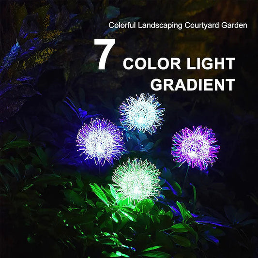 Frendorf | 2-Pack: Outdoor Solar Löwenzahn Rasenlichter