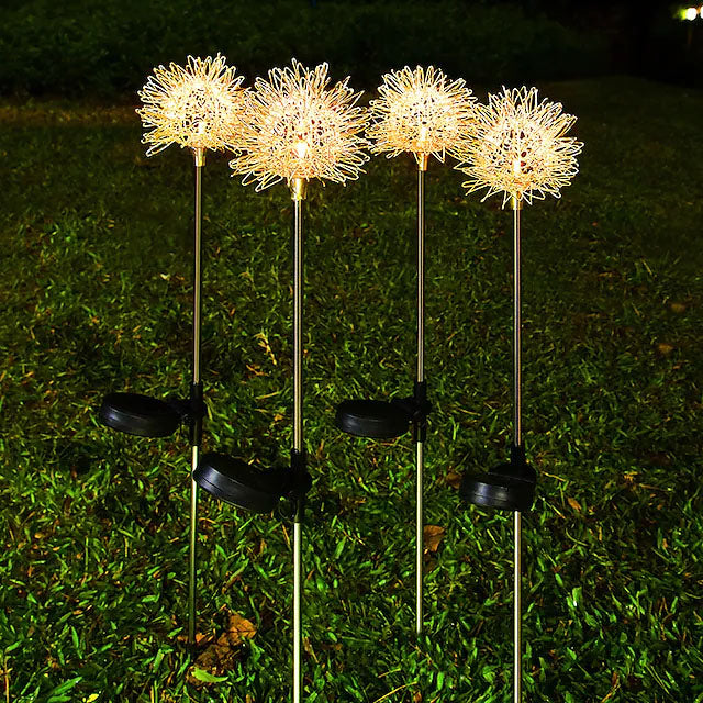 Frendorf | 2-Pack: Outdoor Solar Löwenzahn Rasenlichter