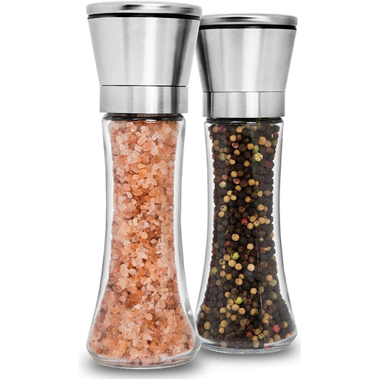 Frendorf | 2-Pack: Premium Edelstahl Salz- und Pfeffermühle