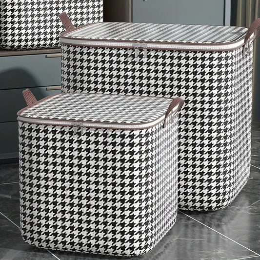 Frendorf | 2er-Pack: Quilt Aufbewahrungstasche Organizer Vlies Staubdicht Faltbare Kleiderschrank Platzsparende Tasche