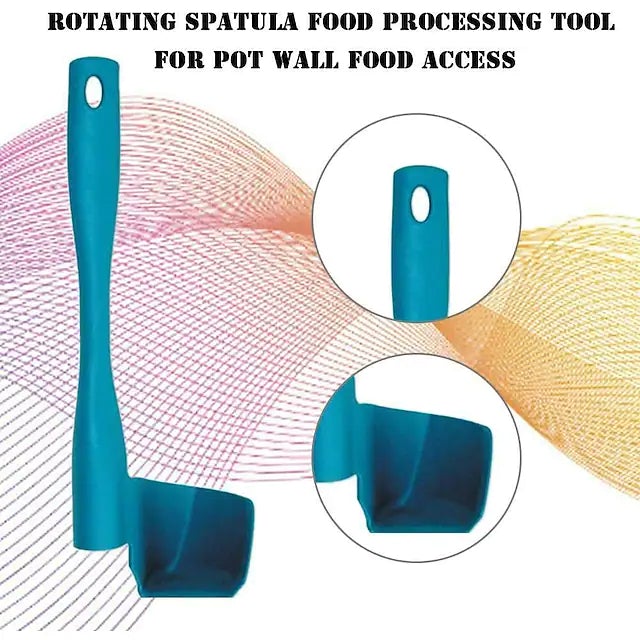 Frendorf | 2er-Pack: Rotary Scraper Rotierender Spatel Portionierer Lebensmittelverarbeiter