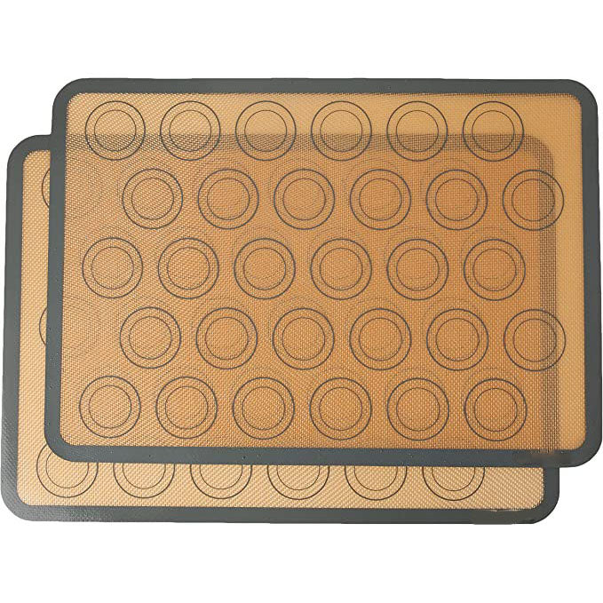 Frendorf | 2-Pack: Silikon Antihaft Lebensmittelsichere Macarons Backmatte