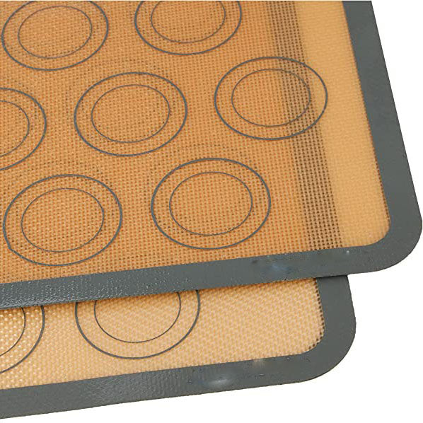 Frendorf | 2-Pack: Silikon Antihaft Lebensmittelsichere Macarons Backmatte