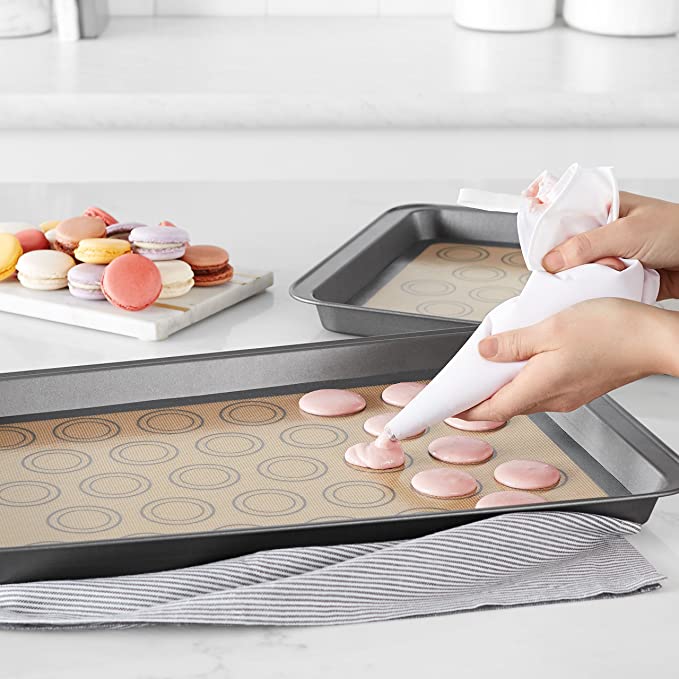 Frendorf | 2-Pack: Silikon Antihaft Lebensmittelsichere Macarons Backmatte