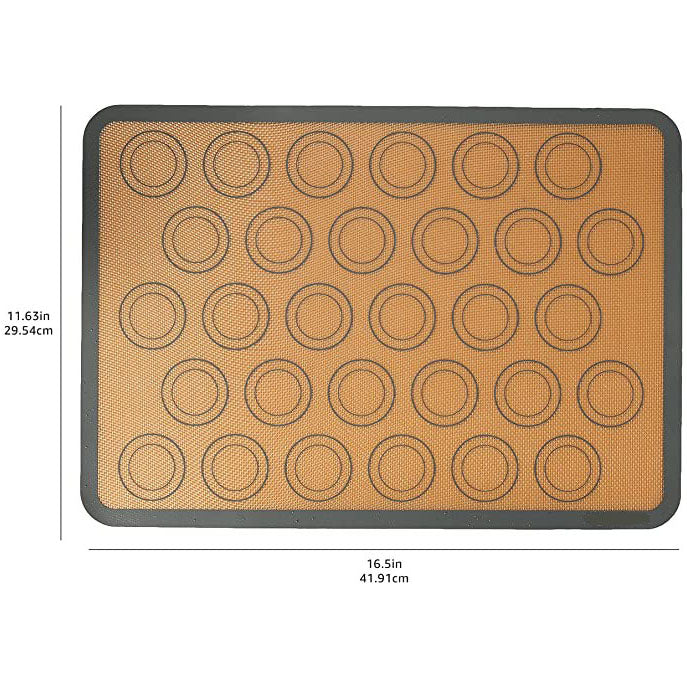 Frendorf | 2-Pack: Silikon Antihaft Lebensmittelsichere Macarons Backmatte