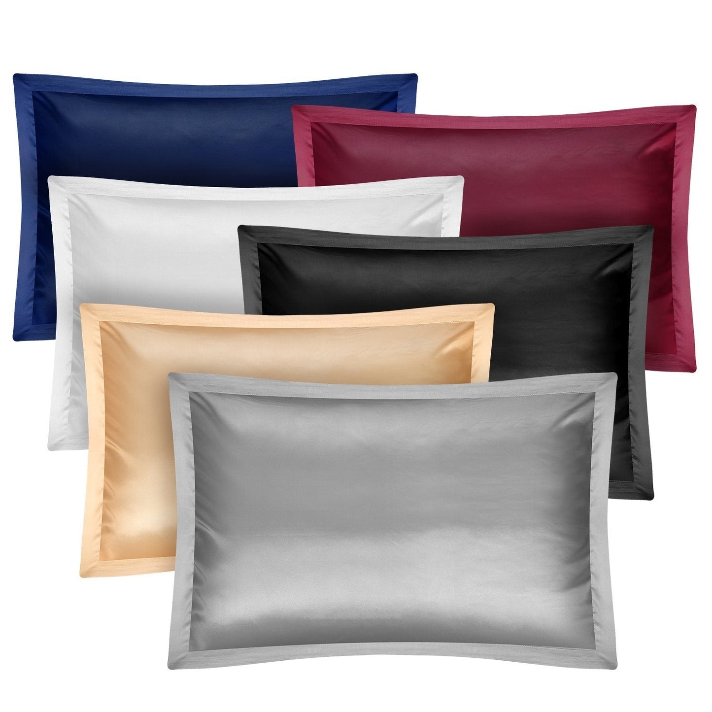 Frendorf | 2er-Pack: Weiche Seidige Satin Kissenbezug