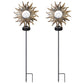 Frendorf | 2er-Pack: Solarbetriebene Glas-Globus-Stehlampe