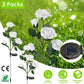 Frendorf | 2-Pack: Solarbetriebene Rosenblume LED Dekorationslampe
