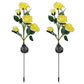 Frendorf | 2-Pack: Solarbetriebene Rosenblume LED Dekorationslampe
