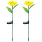 Frendorf | 2er-Pack: Solarbetriebene Sonnenblumenlichter LED Dekorative Stehlampe