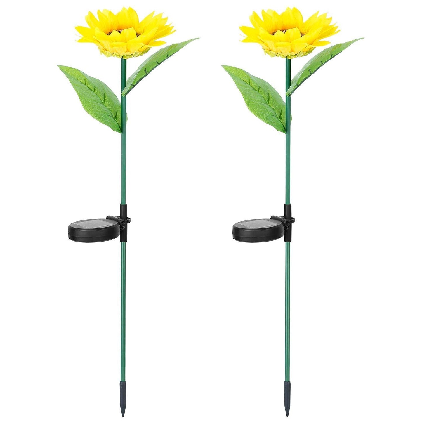 Frendorf | 2er-Pack: Solarbetriebene Sonnenblumenlichter LED Dekorative Stehlampe