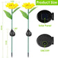 Frendorf | 2er-Pack: Solarbetriebene Sonnenblumenlichter LED Dekorative Stehlampe