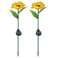 Frendorf | 2er-Pack: Solarbetriebene Sonnenblumenlichter LED Dekorative Stehlampe