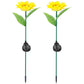 Frendorf | 2er-Pack: Solarbetriebene Sonnenblumenlichter LED Dekorative Stehlampe