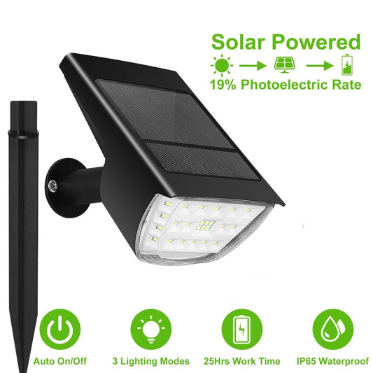 Frendorf | 2-Pack: Solarek 32 LEDs Solar Landschafts-Scheinwerfer