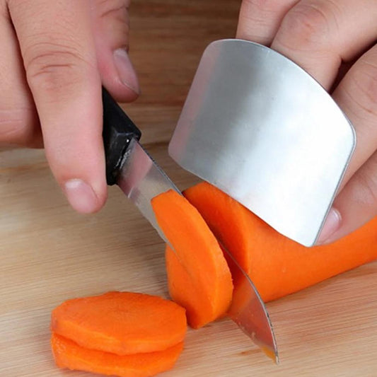 Frendorf | 2er-Pack: Edelstahl Finger Schutz für Schneiden, Hacken und Würfeln