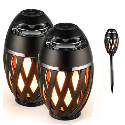 Frendorf | 2-Pack: Tiki LED-Flamme Bluetooth-Lautsprecher mit Stangen