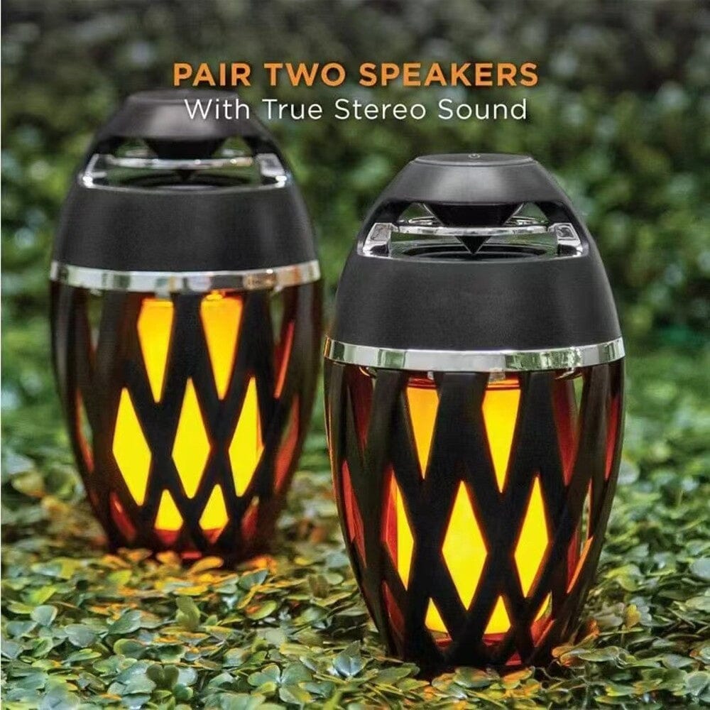 Frendorf | 2-Pack: Tiki LED-Flamme Bluetooth-Lautsprecher mit Stangen