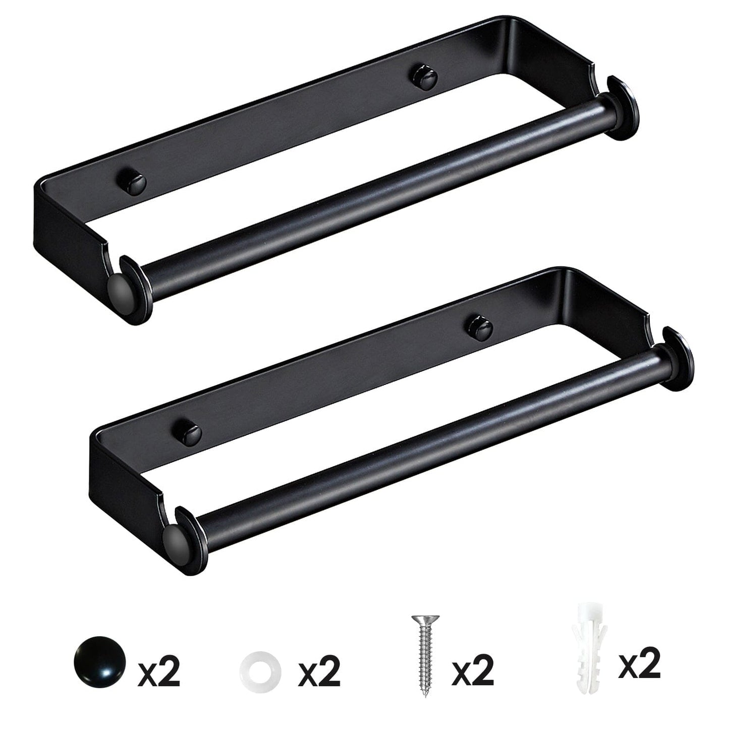 Frendorf | 2-Pack: Wandmontierter Papierhandtuchhalter Unter dem Schrank