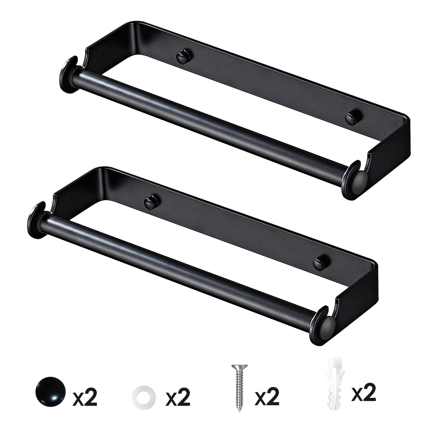 Frendorf | 2-Pack: Wandmontierter Papierhandtuchhalter Unter dem Schrank
