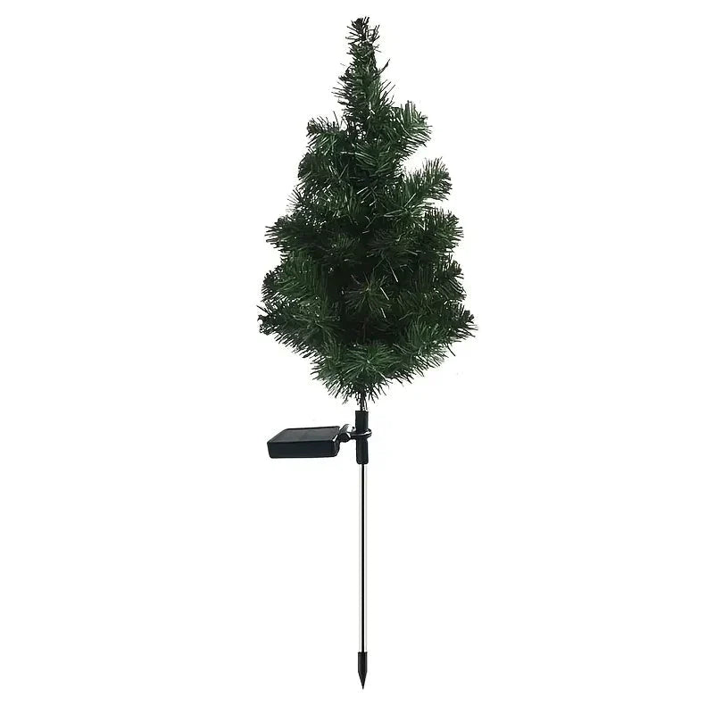 Frendorf | 2er-Pack: Wasserdichte Solar-Weihnachtsbaum-LED-Leuchte