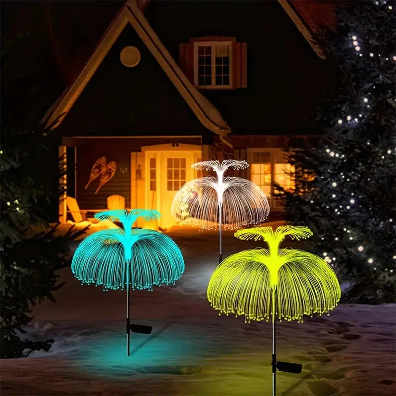 Frendorf | 2-Pack: Wasserdichtes Solar-Quallen-Fasern-Optiklicht