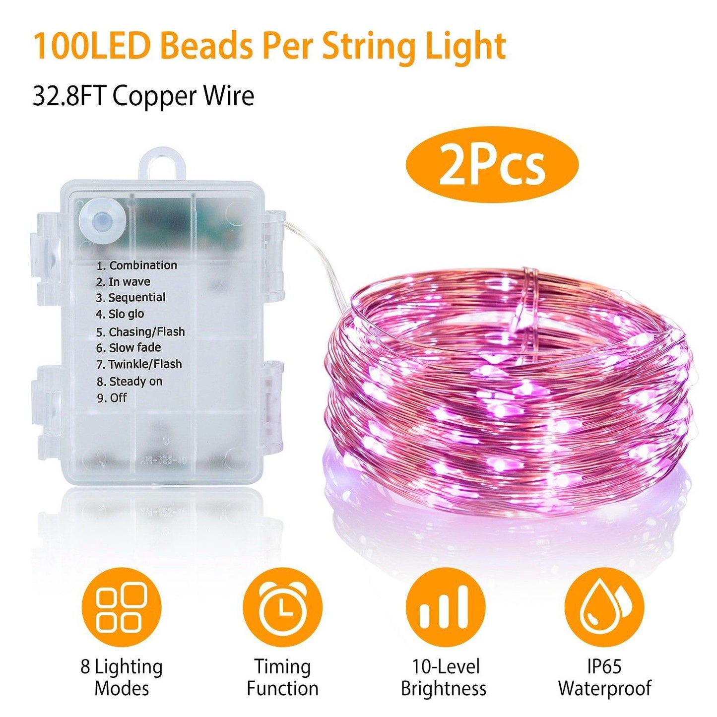 Frendorf | 2-teil: 100LED Perlen Lichterkette