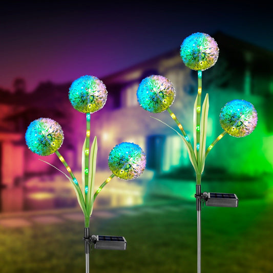 Frendorf | 2-Teilig: 36 LED Löwenzahn Solarlichter
