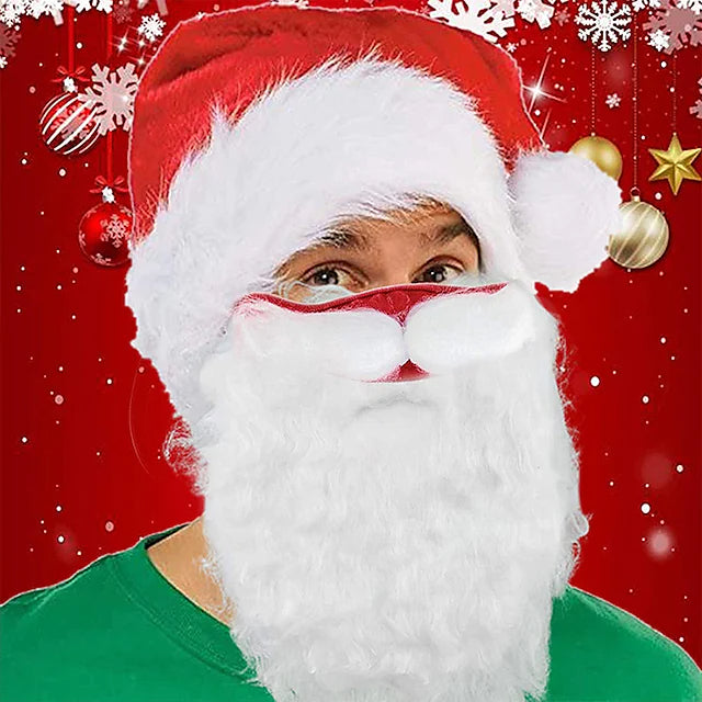 Frendorf | 2-Teilig: Erwachsene Lustige Cosplay Santa Claus Maske Gesicht
