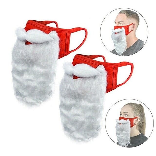 Frendorf | 2-Teilig: Erwachsene Lustige Cosplay Santa Claus Maske Gesicht