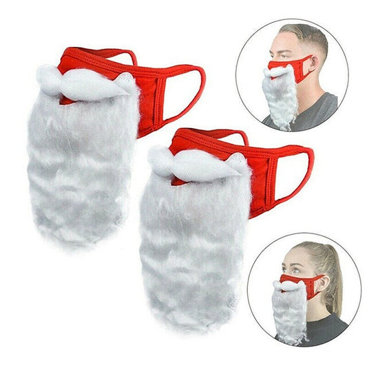 Frendorf | 2-Teilig: Erwachsene Lustige Cosplay Santa Claus Maske Gesicht