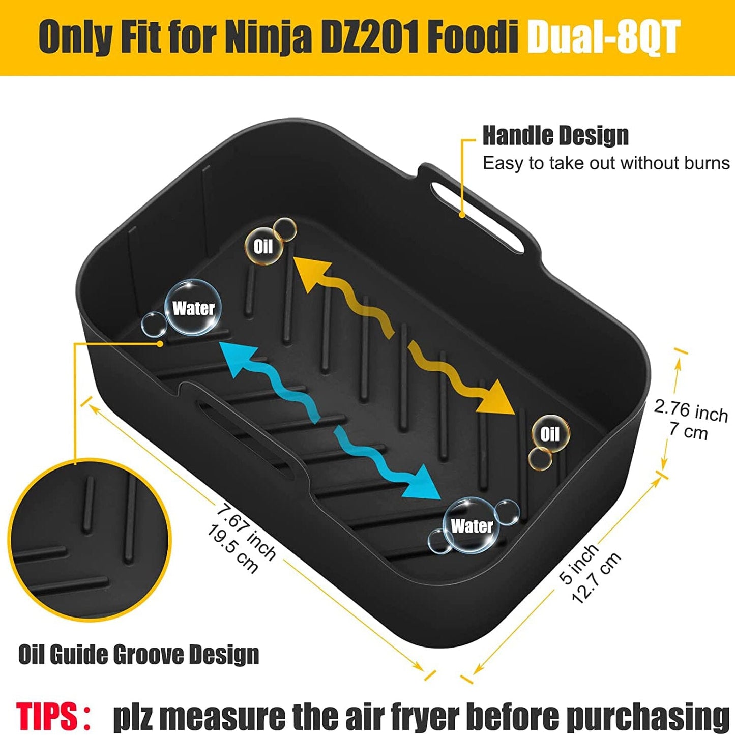 Frendorf | 2-Teilig: Air Fryer Silikon Topf