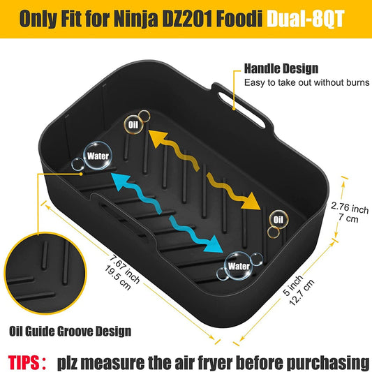 Frendorf | 2-Teilig: Air Fryer Silikon Topf