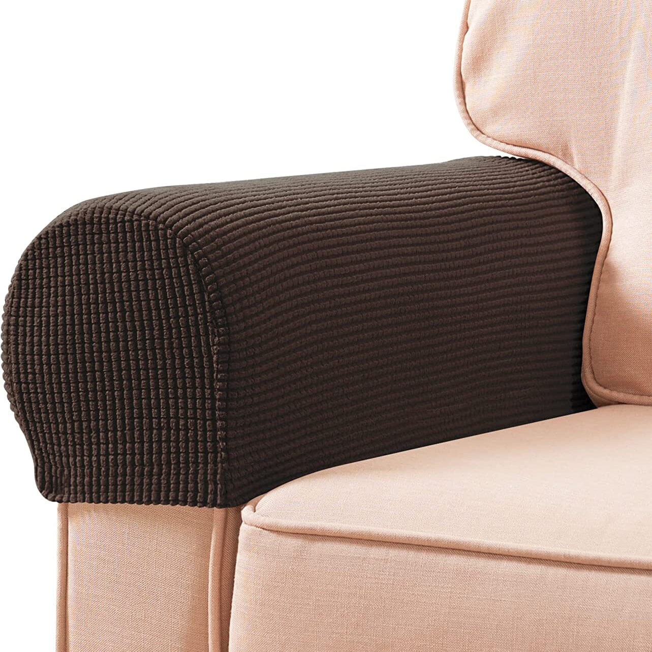 Frendorf | 2-Teilig: Jacquard Sofa Armlehne Bezug