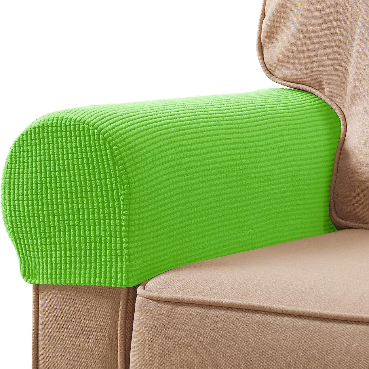 Frendorf | 2-Teilig: Jacquard Sofa Armlehne Bezug
