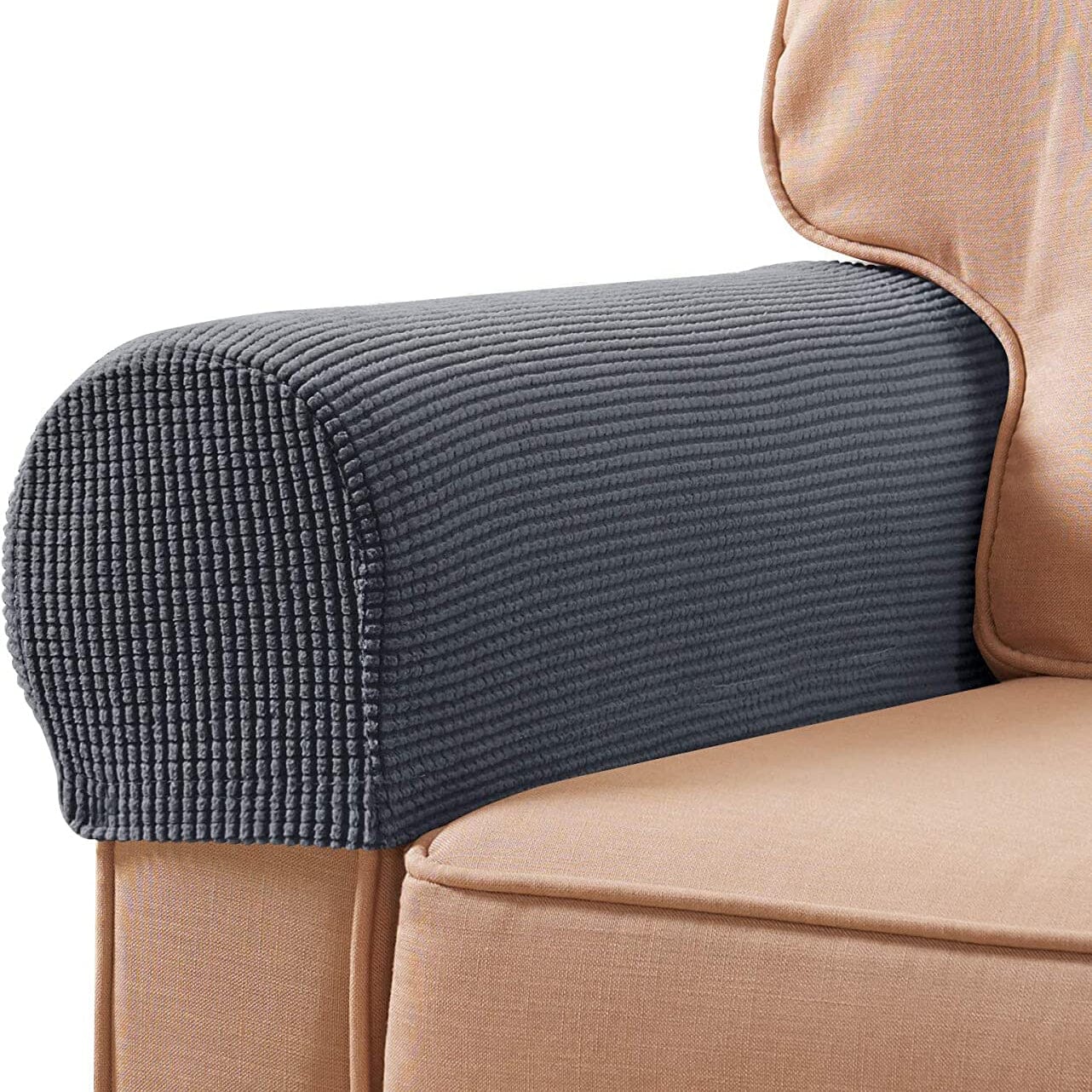 Frendorf | 2-Teilig: Jacquard Sofa Armlehne Bezug