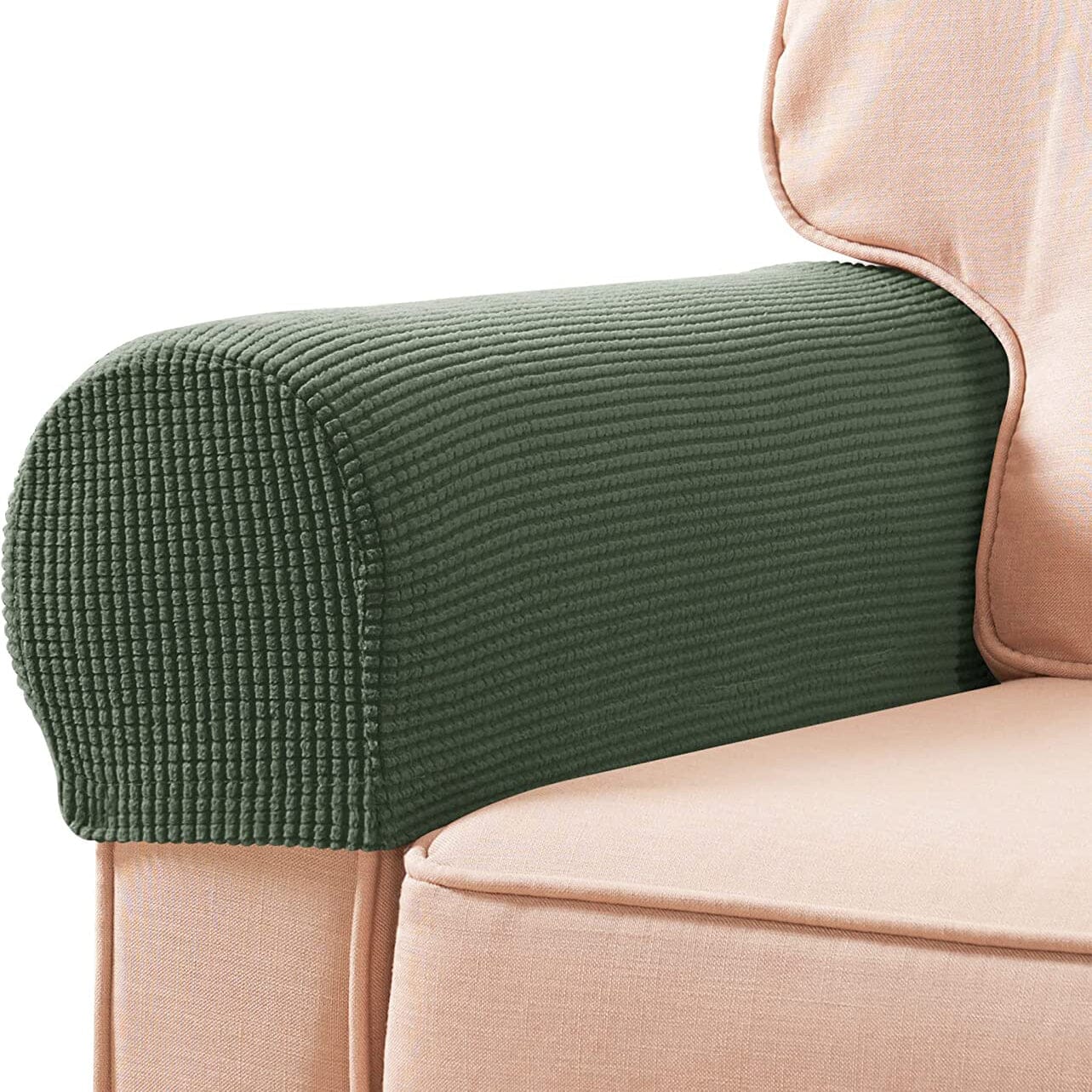 Frendorf | 2-Teilig: Jacquard Sofa Armlehne Bezug