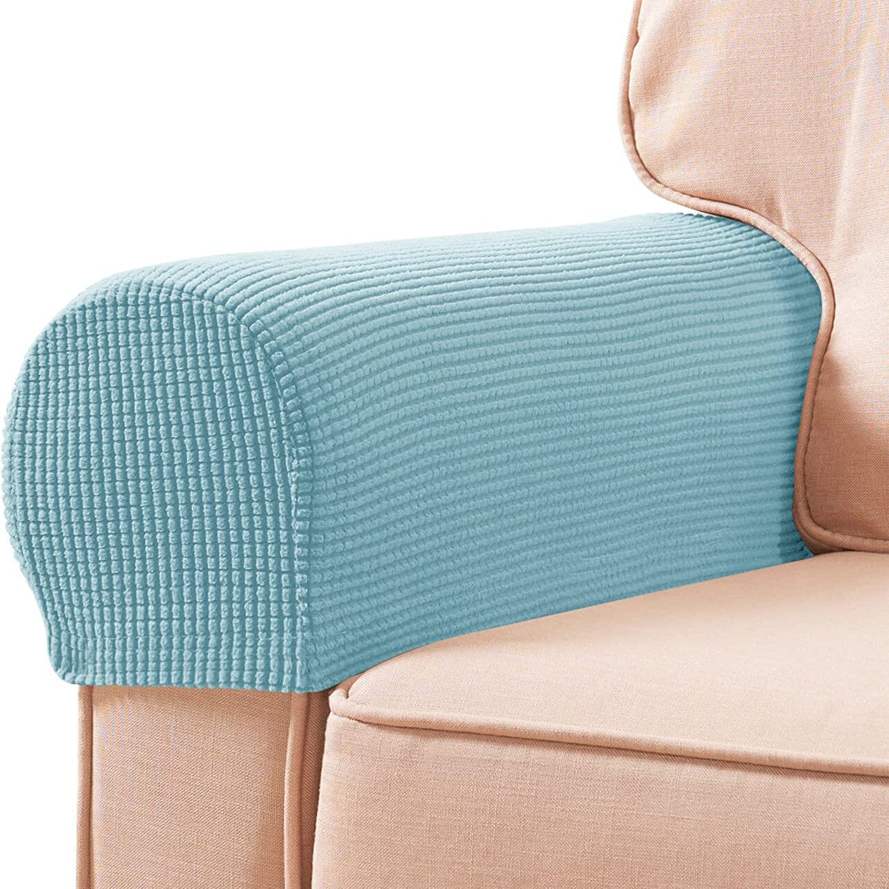 Frendorf | 2-Teilig: Jacquard Sofa Armlehne Bezug