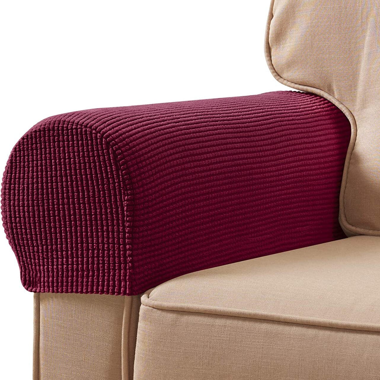 Frendorf | 2-Teilig: Jacquard Sofa Armlehne Bezug