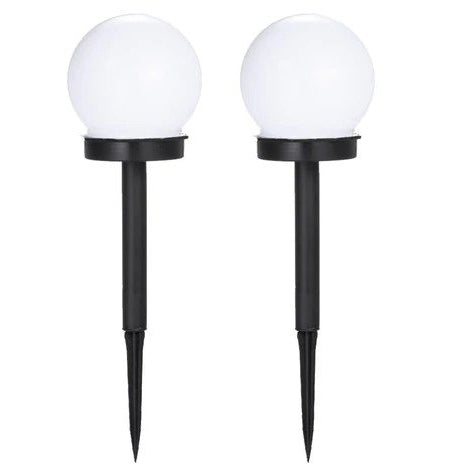 Frendorf | 2-Teilig: LED Außen Globe Angetrieben Gartenlicht