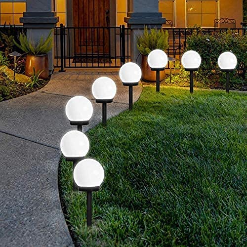 Frendorf | 2-Teilig: LED Außen Globe Angetrieben Gartenlicht