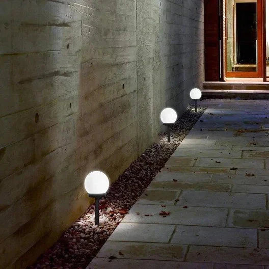 Frendorf | 2-Teilig: LED Außen Globe Angetrieben Gartenlicht