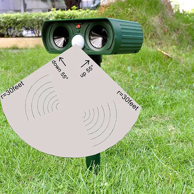 Frendorf | 2-Teilig: Solar Ultrasonic Schädlingsbekämpfer für draußen