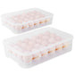 Frendorf | 2-Teilig: Plastik-Ei-Halter Stapelbare Eierlager-Box