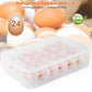 Frendorf | 2-Teilig: Plastik-Ei-Halter Stapelbare Eierlager-Box