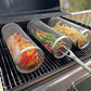 Frendorf | 2-teilig: Tragbarer BBQ Rollkorb runder Edelstahlgrill