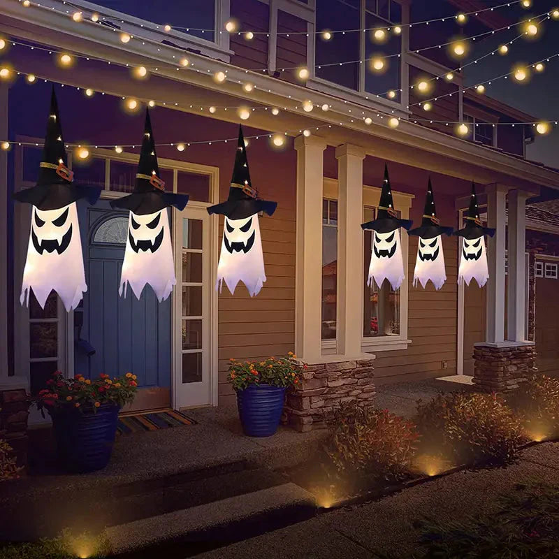 Frendorf | 2-teilige Set: Glühender Geist Hexenhut Halloween Dekorationen