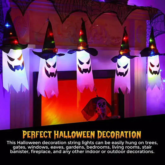 Frendorf | 2-teilige Set: Glühender Geist Hexenhut Halloween Dekorationen